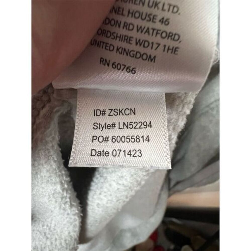 Lauren Ralph Lauren Women's XS Gray Kimono Fleece Robe Shawl Collar - Picture 4 of 10